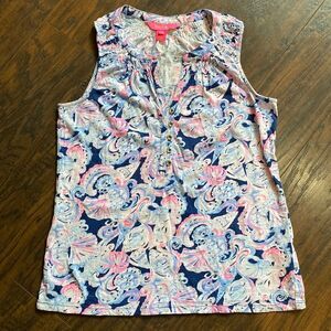 Lilly Pulitzer Cotton Sleeveless Tank - Size XS